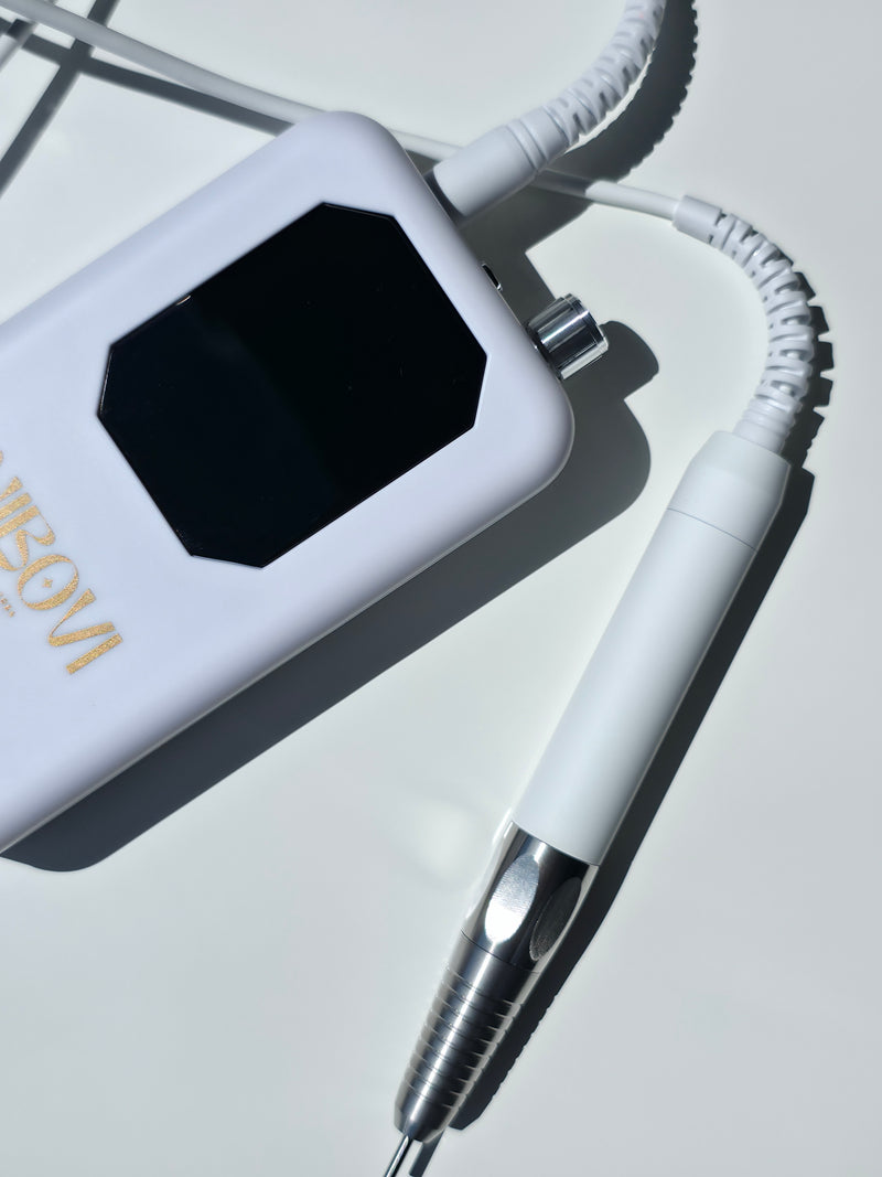 NIBOVI Luxe BLANC E-File Machine - Acetone-resistant
